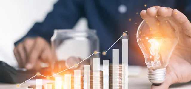 Concept saving money for finance accounting